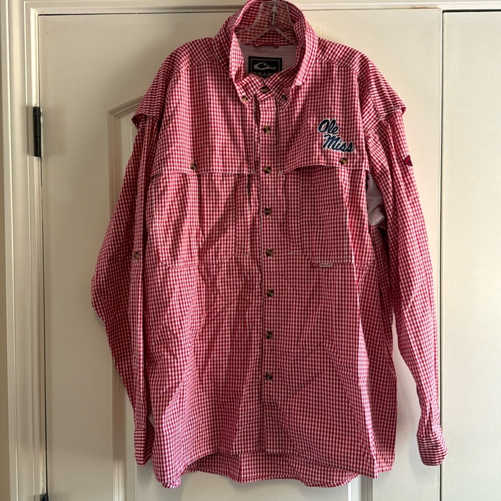 Drake Ole Miss Long-Sleeve Button Down